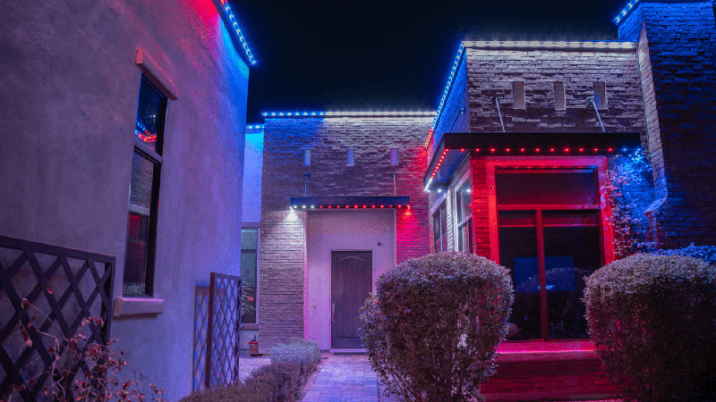 Permanent Holiday lights display