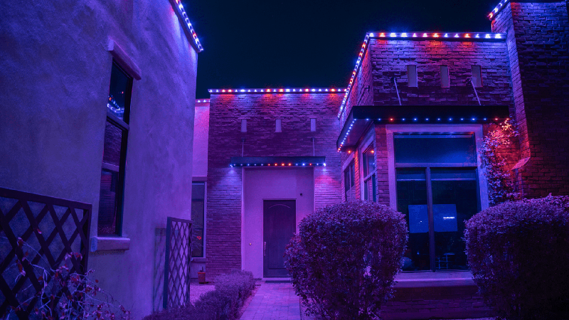 Permanent Holiday lights display