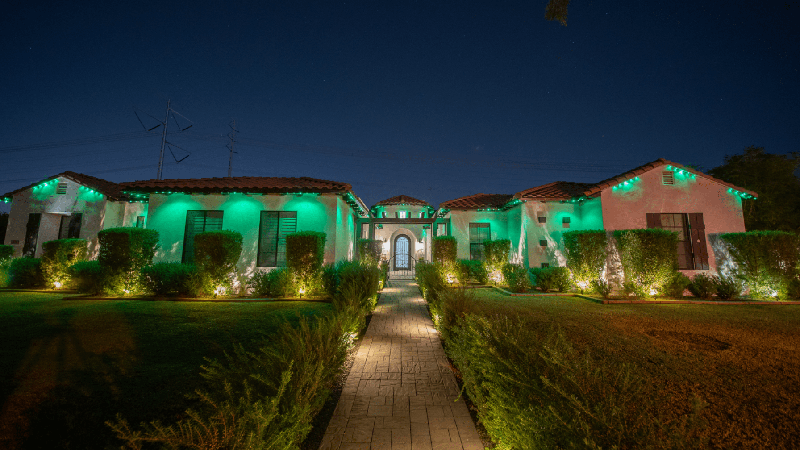 Permanent Holiday lights display